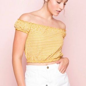 Yellow plaid Brandy Shirt